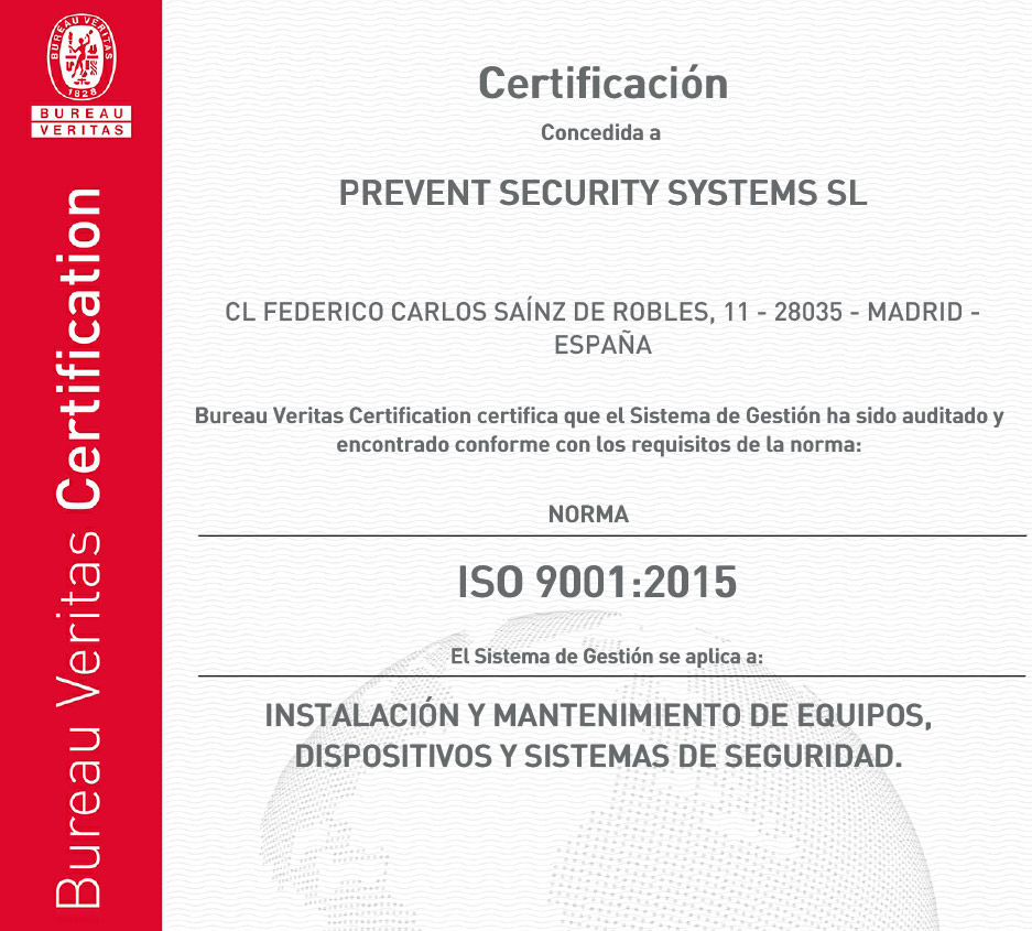 Certificado De Calidad Iso 9001