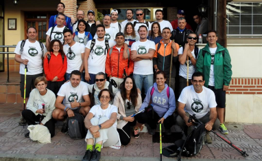 La familia Prevent al completo comienza el Camino de Santiago